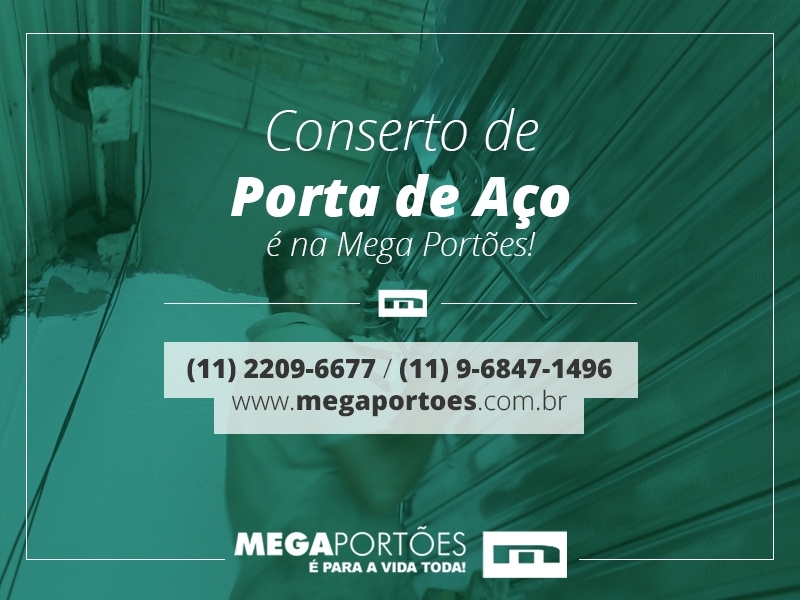 Conserto de Porta de Aço com Grade Jardim São Paulo - Conserto para Porta de Aço Automática