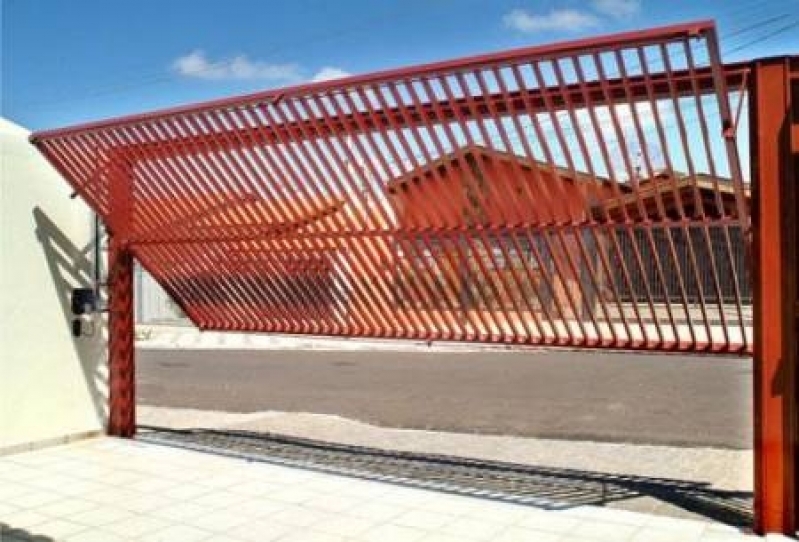 Empresa de Portão Basculante Abertura para Dentro em Higienópolis - Portões Basculantes Manuais
