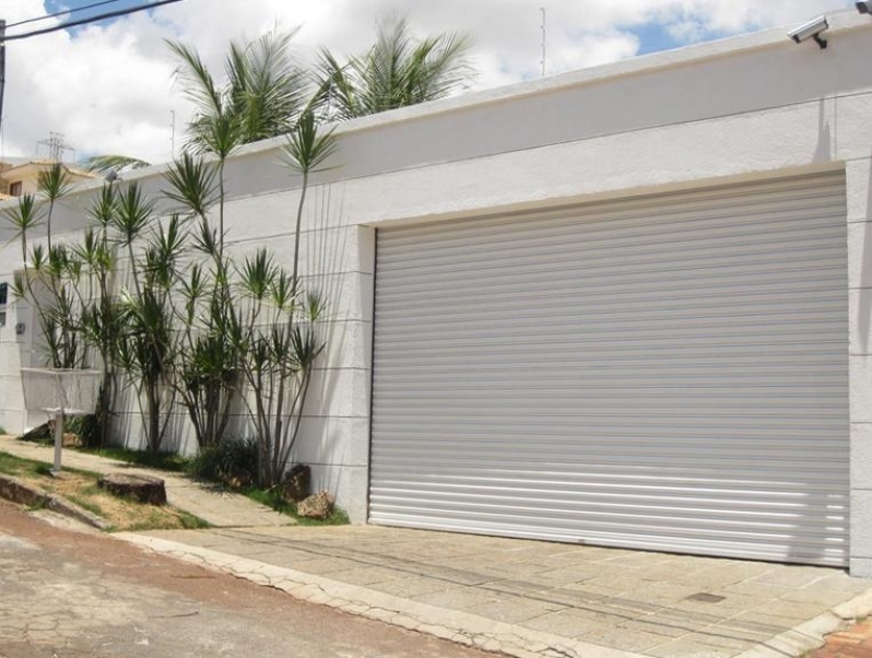 Instalação de Porta de Enrolar para Garagem no Ribeirão Pires - Porta de Enrolar com Motor