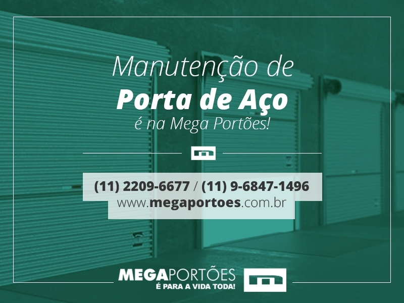 Manutenção para Porta de Aço Comercial Vila Buarque - Manutenção para Porta de Aço de Enrolar