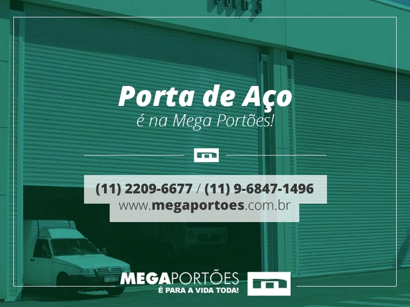 Porta de Aço Automática em São Lourenço da Serra - Portas de Aço para Residência