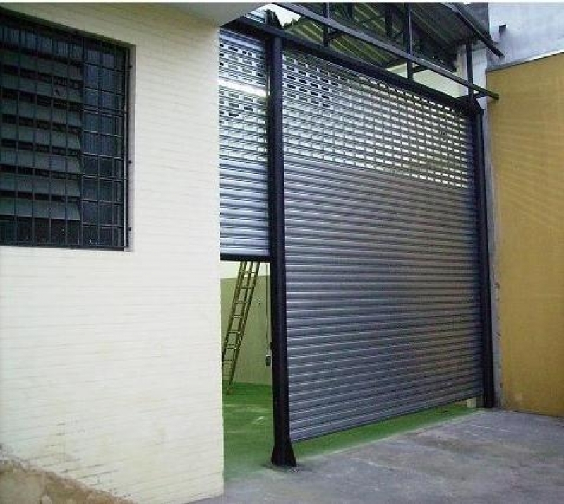 Porta de Aço com Grade Vila Suzana - Porta de Aço Comercial