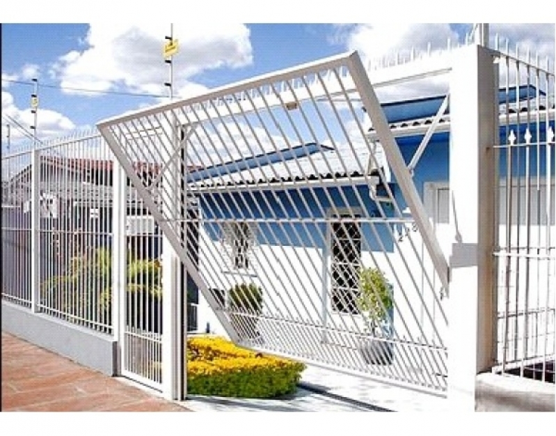 Portão Basculante Abertura para Dentro na Vila Guilherme - Portões Basculantes Manuais