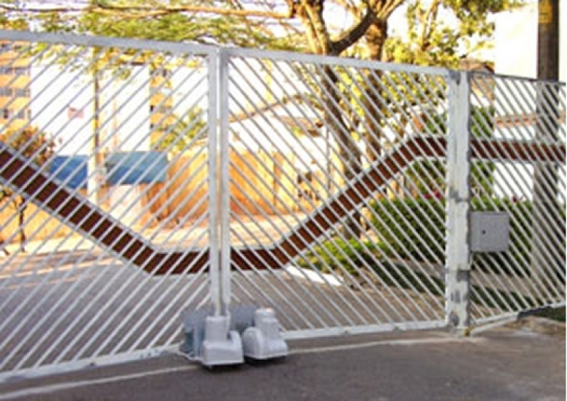 Portão Eletrônico Duas Folhas Preço na Vila Anastácio - Portões Eletrônicos de Alumínio