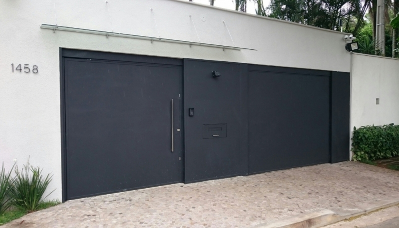 Portões Eletrônicos Abertura Lateral em Caieiras - Portões Eletrônicos Deslizante