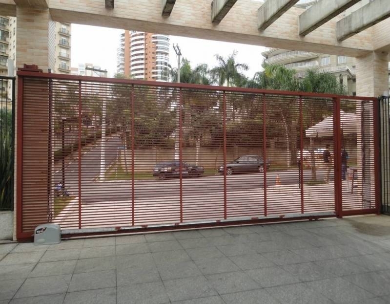 Quanto Custa Portão Automático de Condomínio no Jardim Guarapiranga - Portão para Garagem de Condomínio