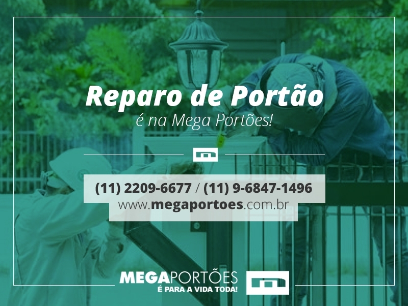 Reparo de Portão Automático Alumínio Jardim São Paulo - Reparo de Portão Automático de Alumínio para Garagem
