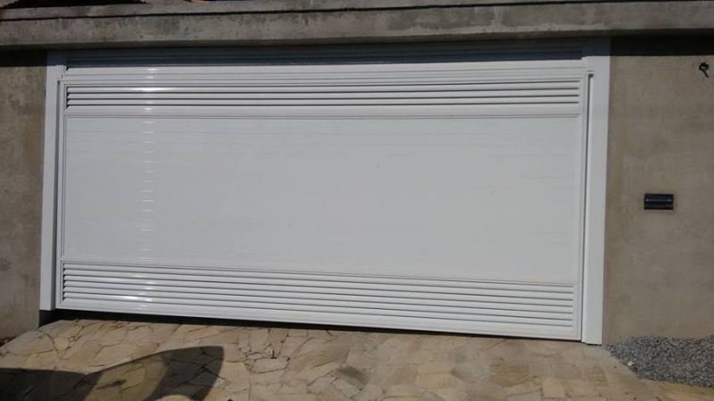Reparo de Portão Automático Basculante para Garagem Valor Vila Mariana - Reparo de Portão Automático de Alumínio Branco