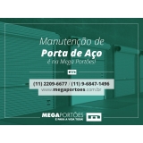 manutenção de porta de enrolar manual Vila Anastácio