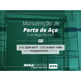 manutenção para porta de aço com grade José Bonifácio