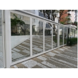 portão automático de alumínio branco preço Jabaquara