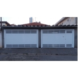 portão automático de alumínio branco Vila Leopoldina