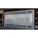 portão automático basculante alumínio