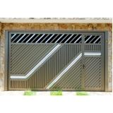 portão basculante automático de alumínio no Jardim Paulista